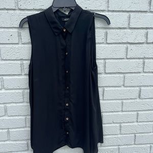 Sleeveless black button down top from Alyx size XL